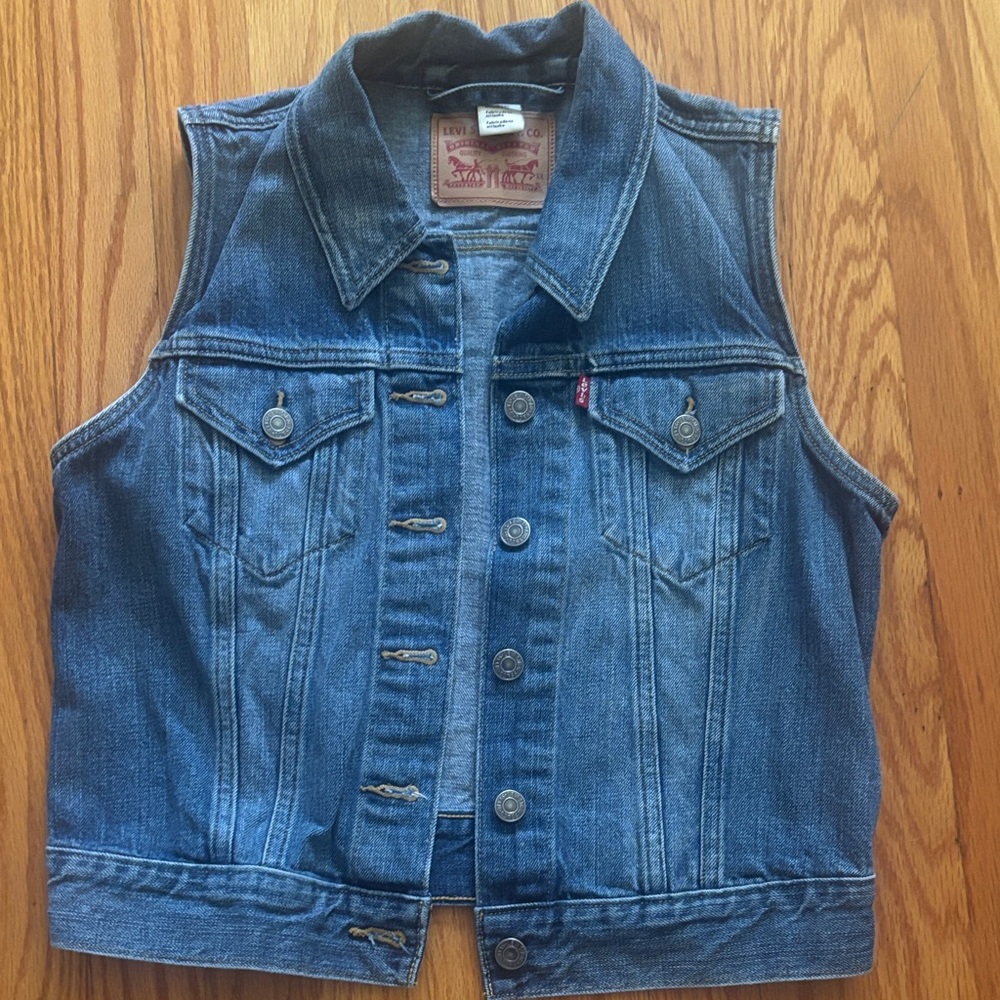Levi's Classic Blue Denim Vest